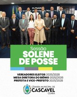 Nova Câmara Municipal toma posse no Município de Cascavel