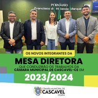 Toma Posse a Nova Mesa Diretora